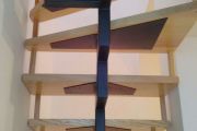 Scala a giorno Monotrave con gradini in legno - Progetto Casa - Lecce - Racale